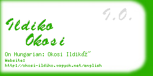 ildiko okosi business card